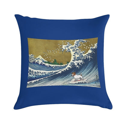 Jack Russell Soft Short Plush Fabric Throw Pillow