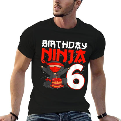 I'm 6 Bday Ninja Party Cute 6th Birthday Kids Ninja  Eco-friendly Material T-Shirt