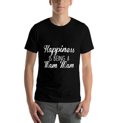 Womens Mam Mam Gift Happiness  Heathered Texture T-Shirt