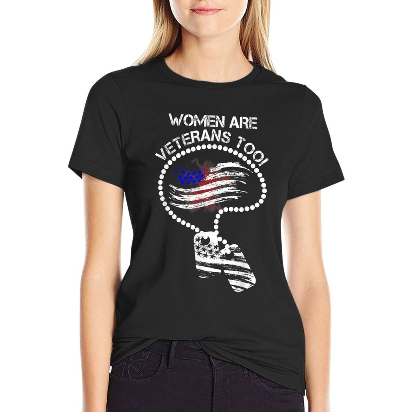 Women Are Veterans Too  Moisture-wicking T-Shirt