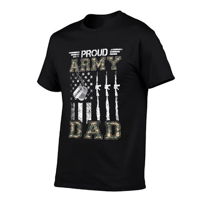 Proud Army Dad US Army Dad Gifts Army Graduation Dad  Cotton T-Shirt