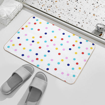 Cute Colorful Dots  High-Traffic Bath Mat