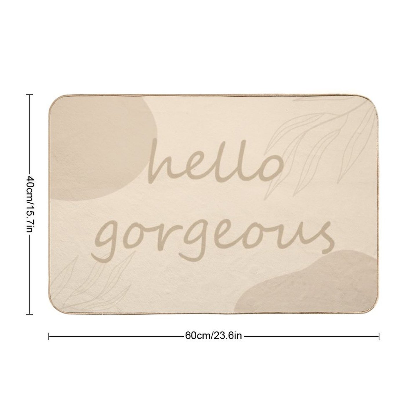 Hello Gorgeous  Multi-Purpose Bath Mat