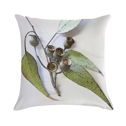 Marri Eucalypt Leaves And Nuts, Western Australia Soft Gift Ready Throw Pillow