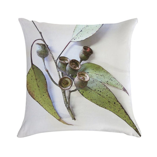 Marri Eucalypt Leaves And Nuts, Western Australia Soft Gift Ready Throw Pillow