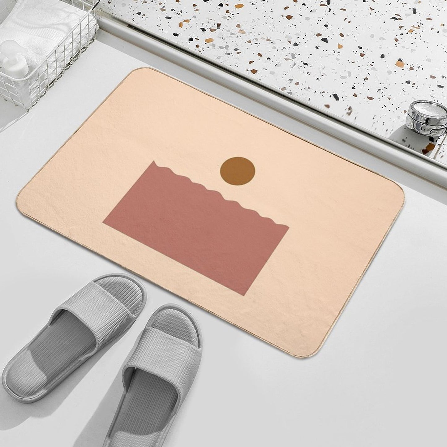 Bohemian Ocean  Pet-Safe Bath Mat