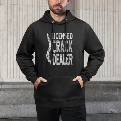 Licensed Crack Dealer Chiropractic Gift, Funny Chiropractor Breathable Fabric Hoodie