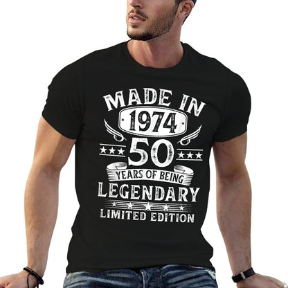 50 Year Old Gifts Made In 1974 Limited Edition 50th Birthday  Graphic-printed T-Shirt