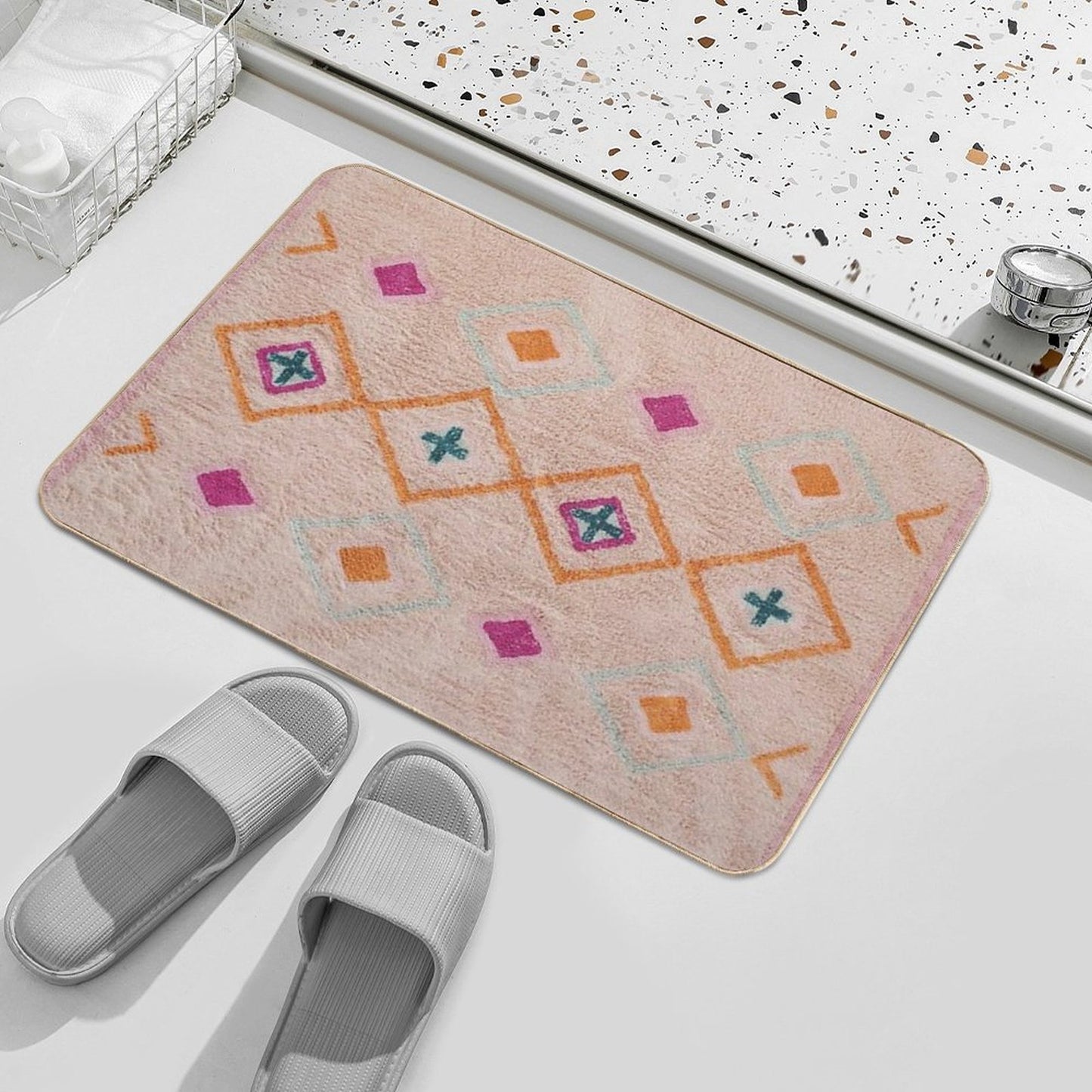 Heritage Bohemian  Easy Maintenance Bath Mat