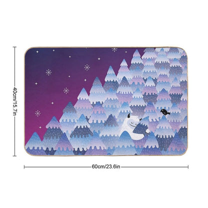 Tree Hugger (Night Version)  Non-Slip Bath Mat