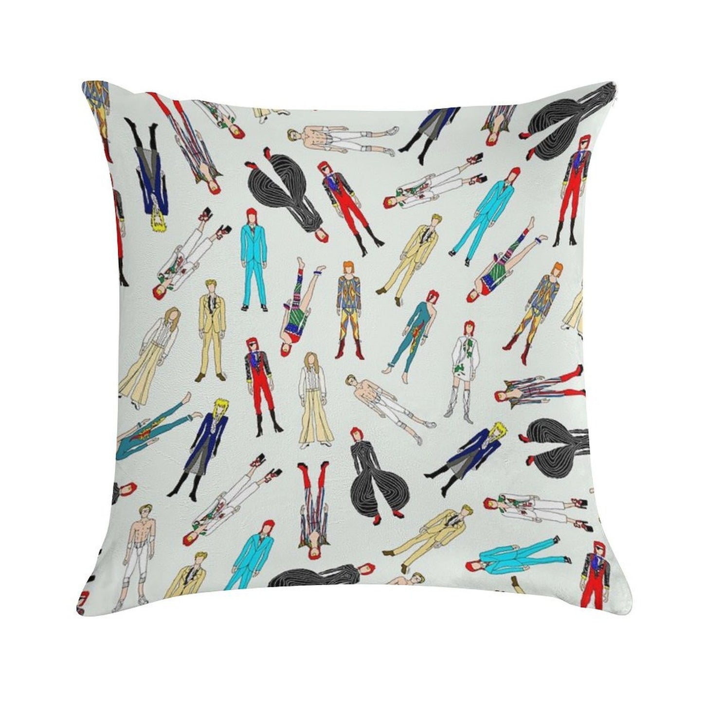 Floating Bowies Soft Reinforced Edging Throw Pillow