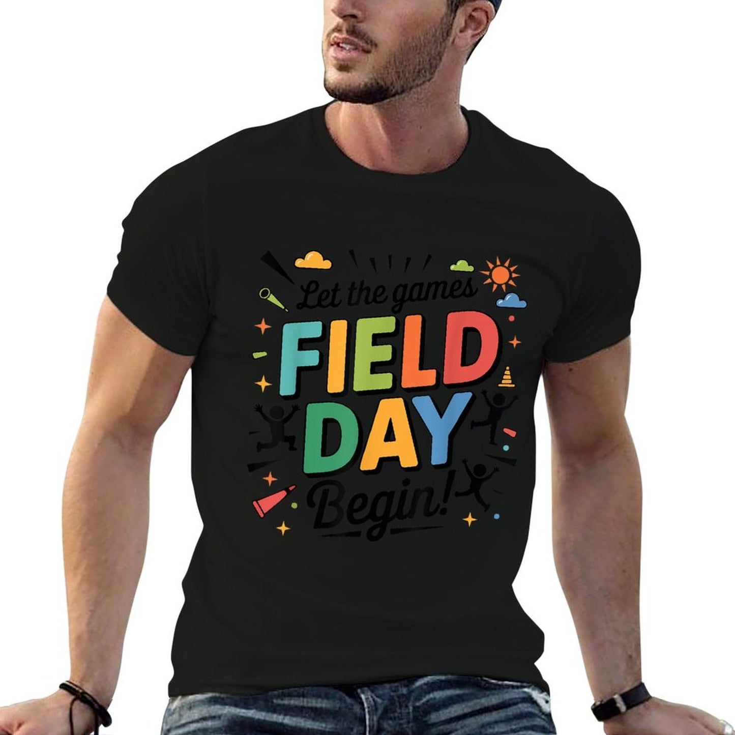 Let The Games Begin Field Day Teacher Kids Adults  Classic T-Shirt
