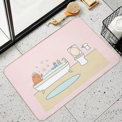 Guinea Pig Taking A Bath  Long-Lasting Bath Mat