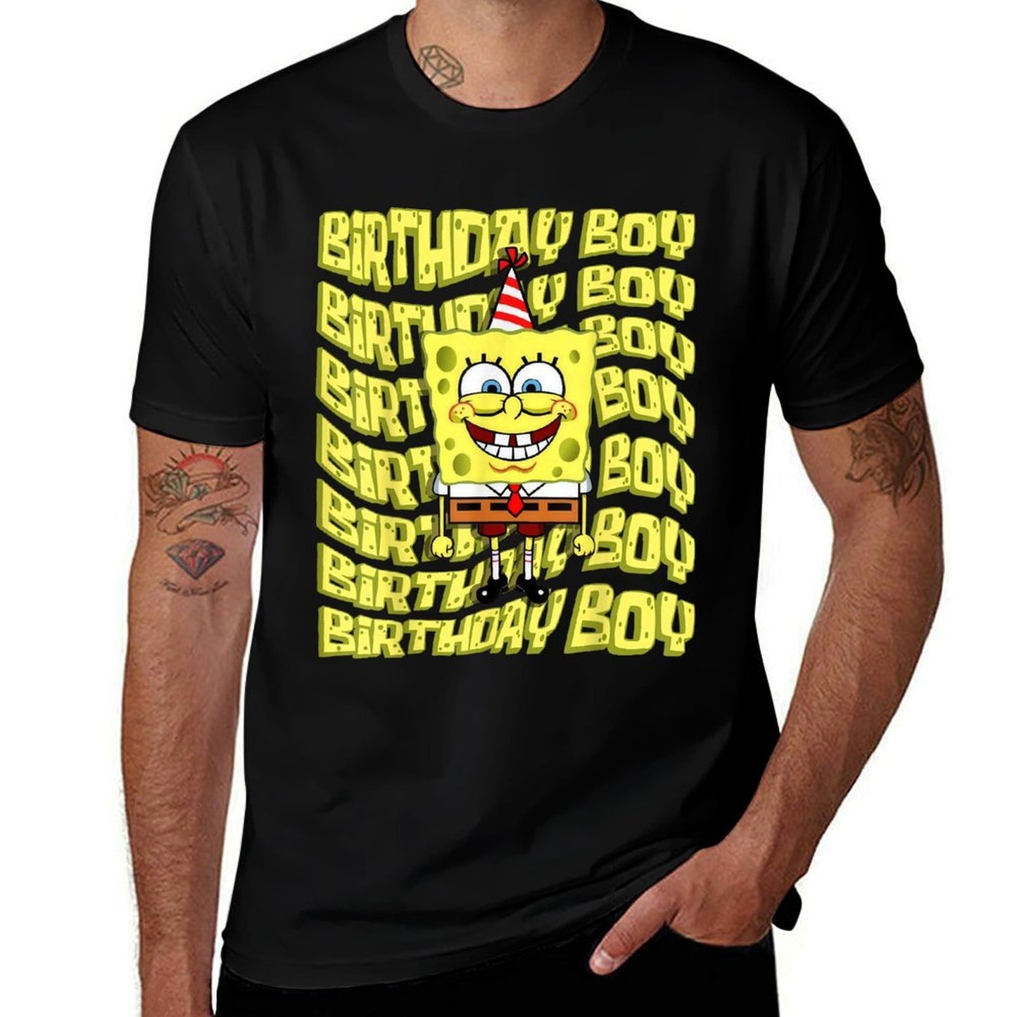Mademark X SpongeBob SquarePants - SpongeBob SquarePants Birthday Boy  Eco-friendly Material T-Shirt