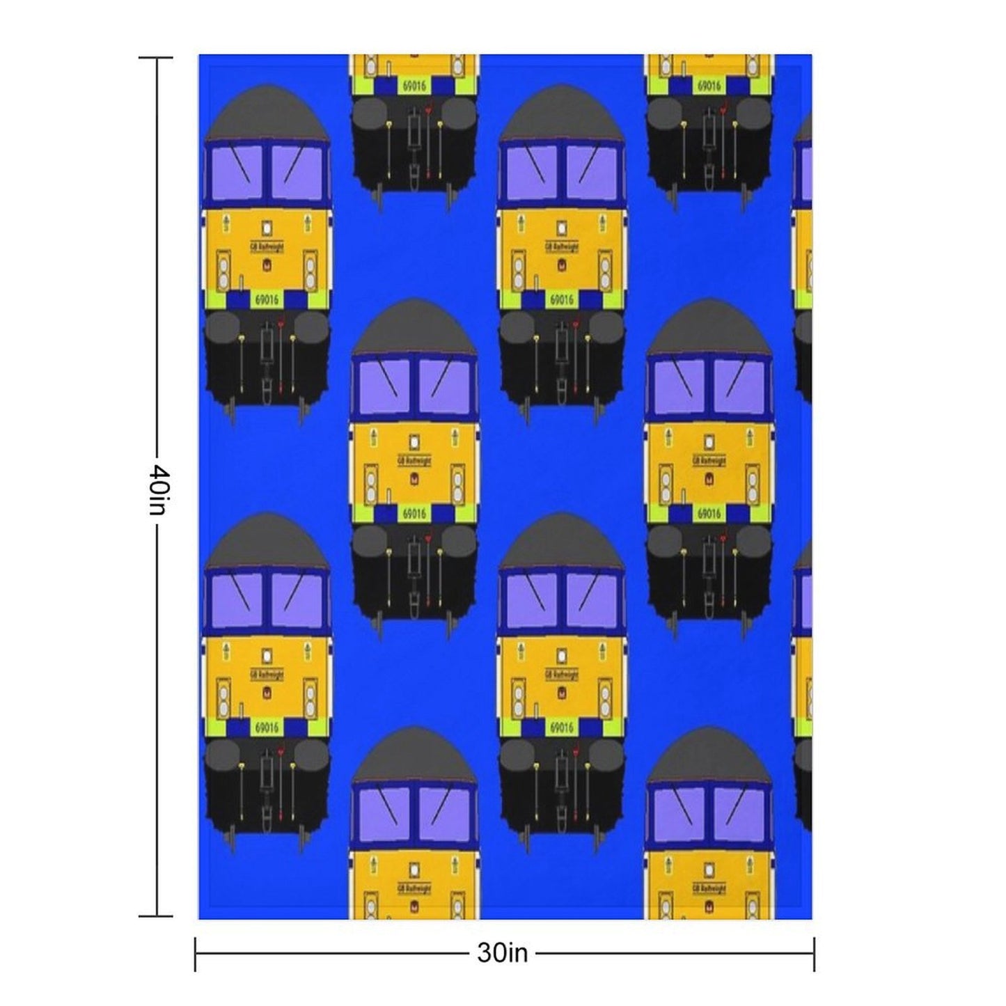 Class 69 Locomotive 69016 Eco-conscious Throw Blanket