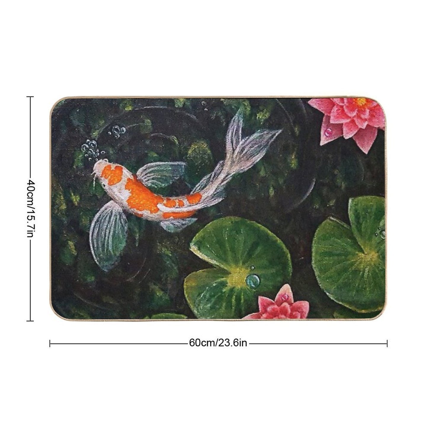 Koi Pond  Eco-Friendly Bath Mat