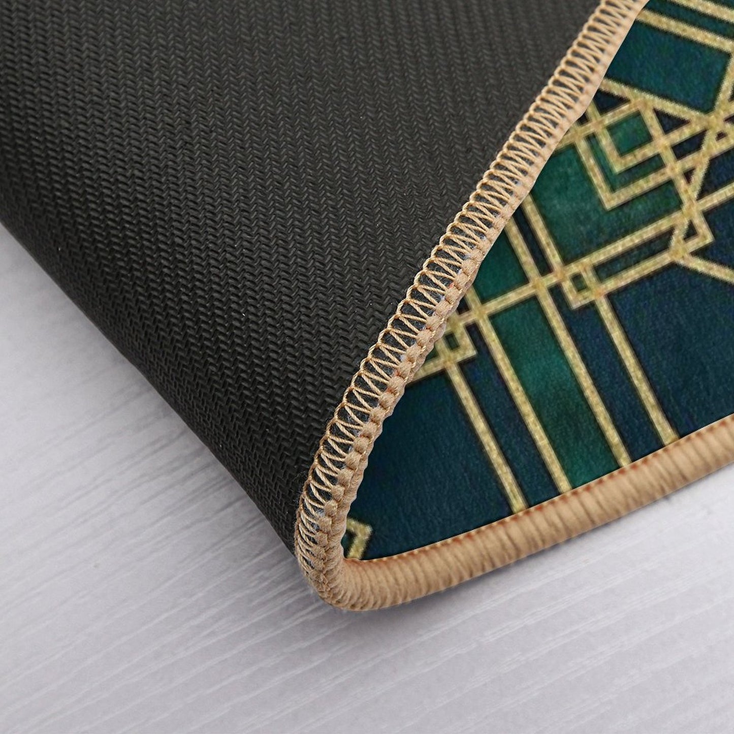 Art Deco Elegant Gatsby Style  Stain-Proof Bath Mat