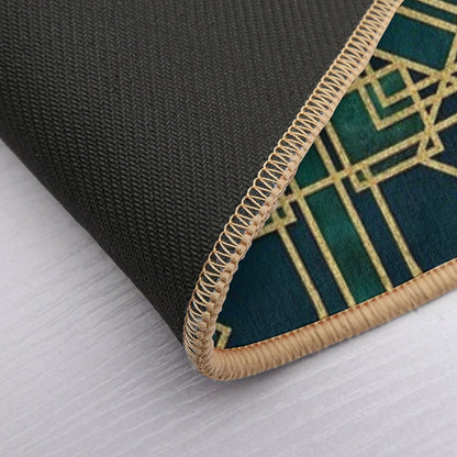 Art Deco Elegant Gatsby Style  Stain-Proof Bath Mat