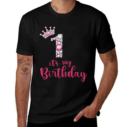 1 It's My Birthday 1st Birthday 1 Year Old Bday  Breathable T-Shirt