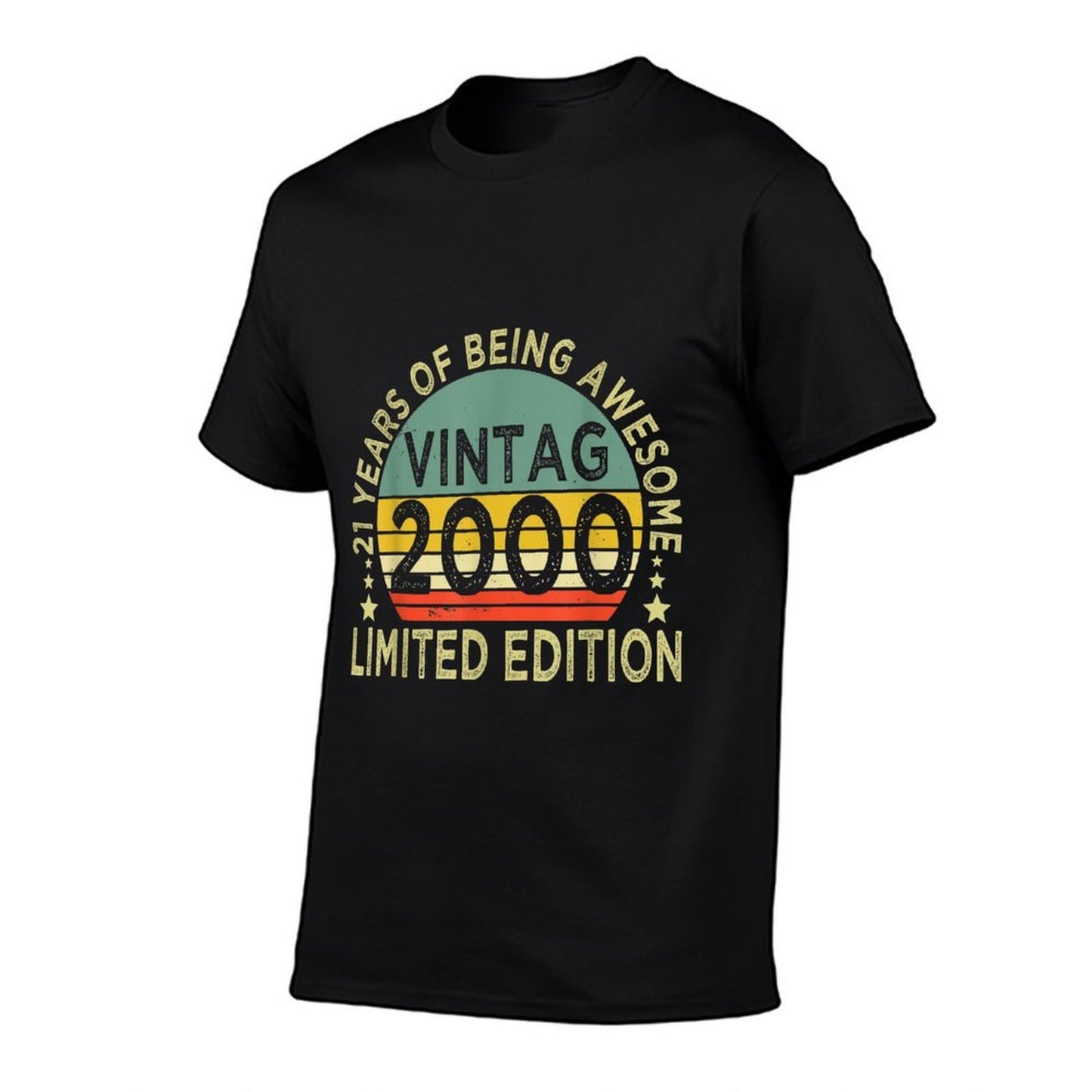 21 Year Old Vintage 2000 Limited Edition 21st Birthday  Slim-fit Cut T-Shirt