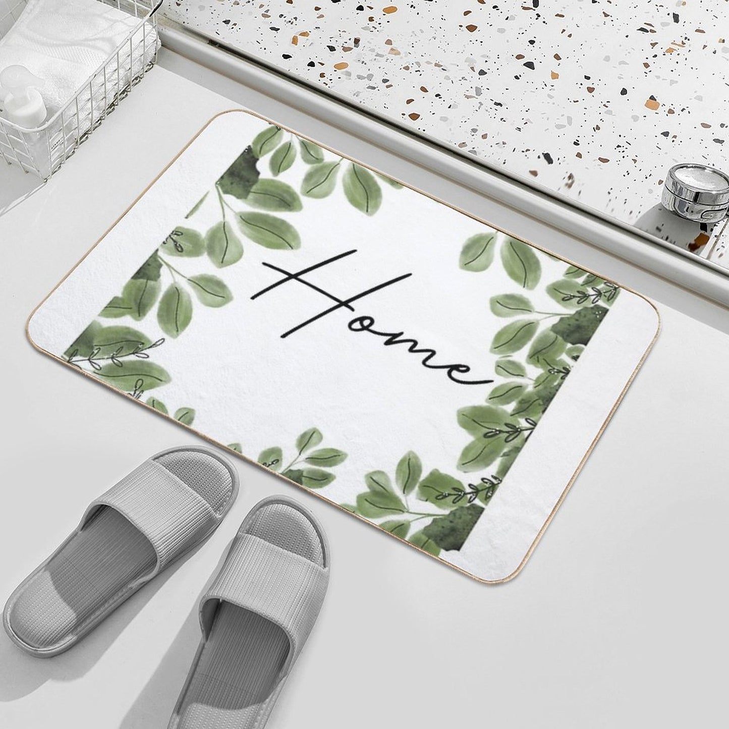 Leaves Durable Bath Mat