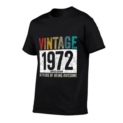 Vintage 1972 50 Years Of Being Awesome 50th Birthday Gifts  Breathable T-Shirt