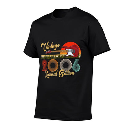 17 Year Old Gift Vintage 2006 Guitar Player 17th Birthday  Odor-resistant T-Shirt