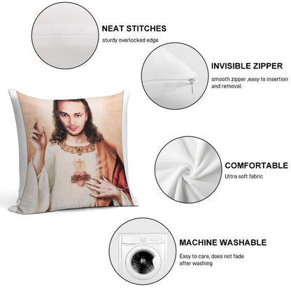 Jul Christ Soft High-Density Material Throw Pillow