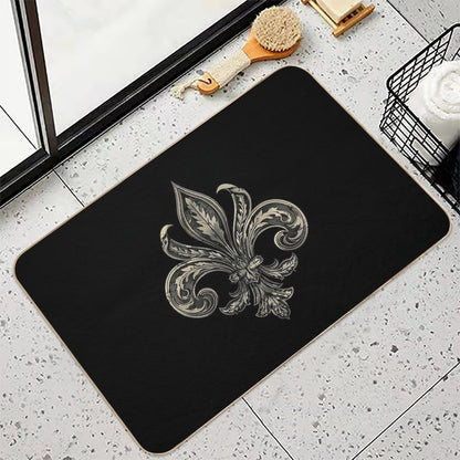 Fleur De Lis Ornate  Pet-Safe Bath Mat