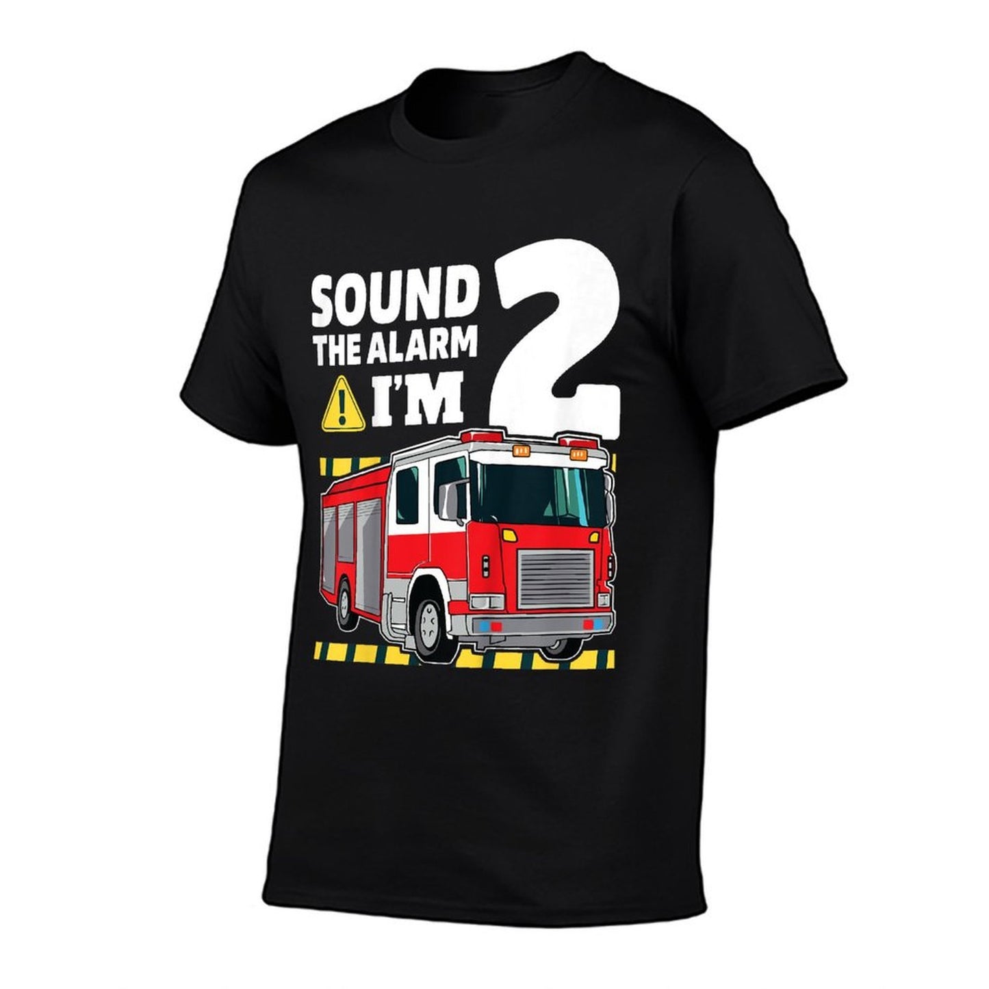 Kids 2nd Birthday Boy Fire Truck 2 Two Year Old Firefighter  Stretchy T-Shirt