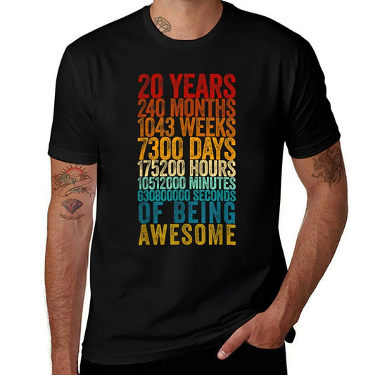 Funny 20th Birthday Old Meter Funny 20 Year Old Gifts  Wrinkle-resistant T-Shirt