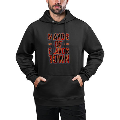 Mayor of Flavor Town Fire Lover Costume Gifts Souvenir Layering Staple Hoodie