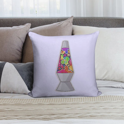 Trippy Cosmic Lava Lamp Soft High-Density Material Throw Pillow