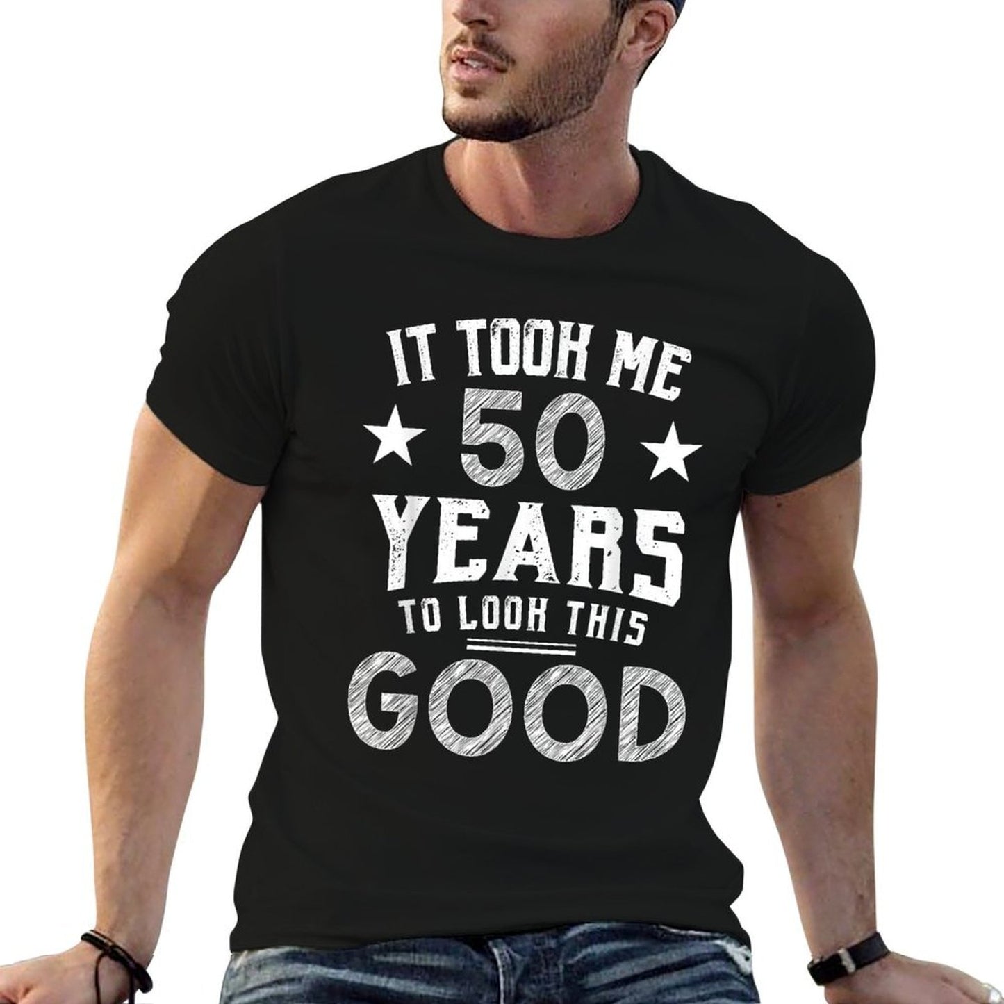 It Took Me 50 Years To Look This Good 50th Birthday Gift  Polyester Blend T-Shirt