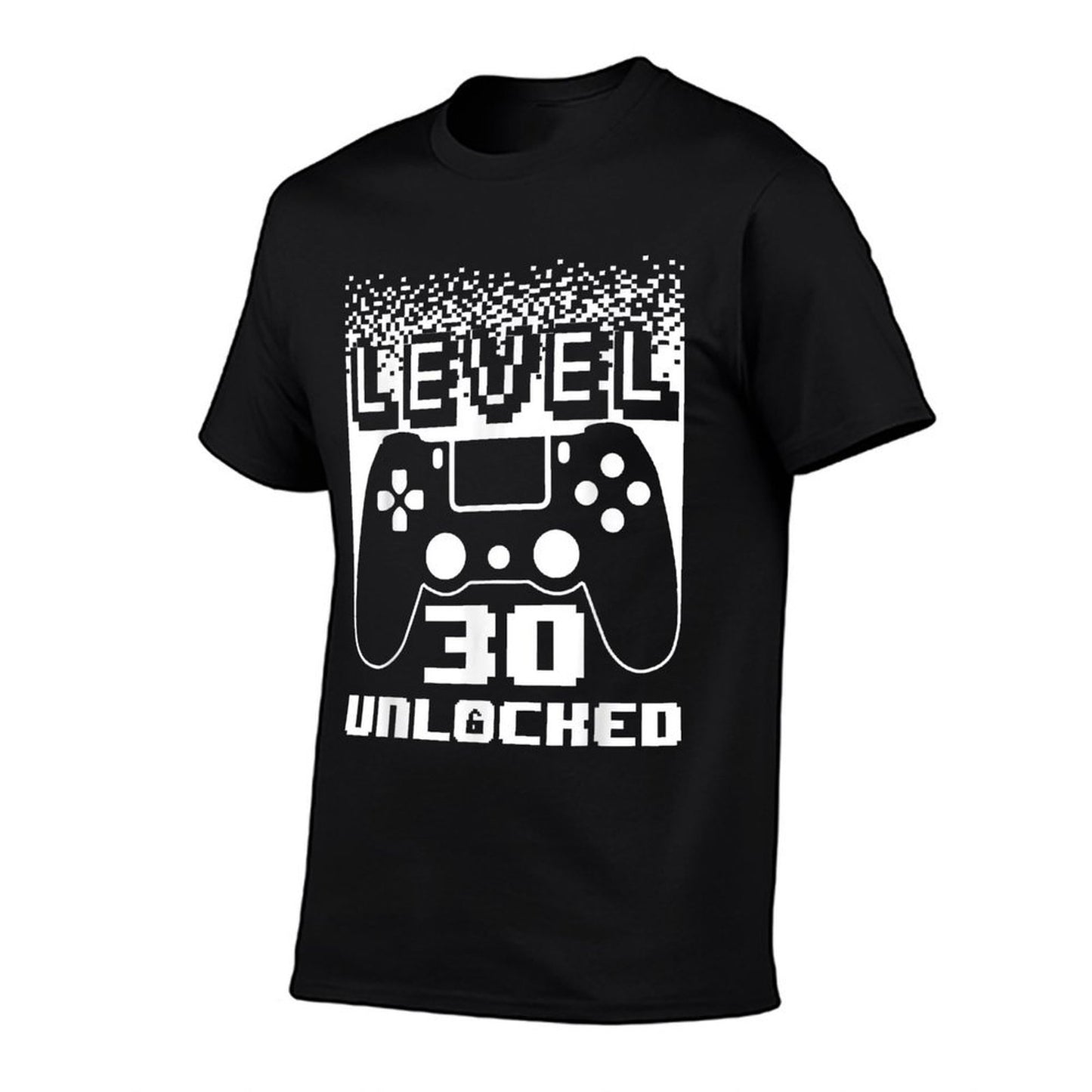 30th Birthday For Men Level 30 Unlocked Gamer 30 Year Old  Trendy Pattern T-Shirt