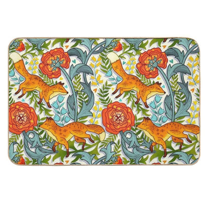 Art Nouveau Foxes  Non-Slip Bath Mat