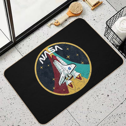 Nasa Emblem - Vintage Texture  High-Traffic Bath Mat