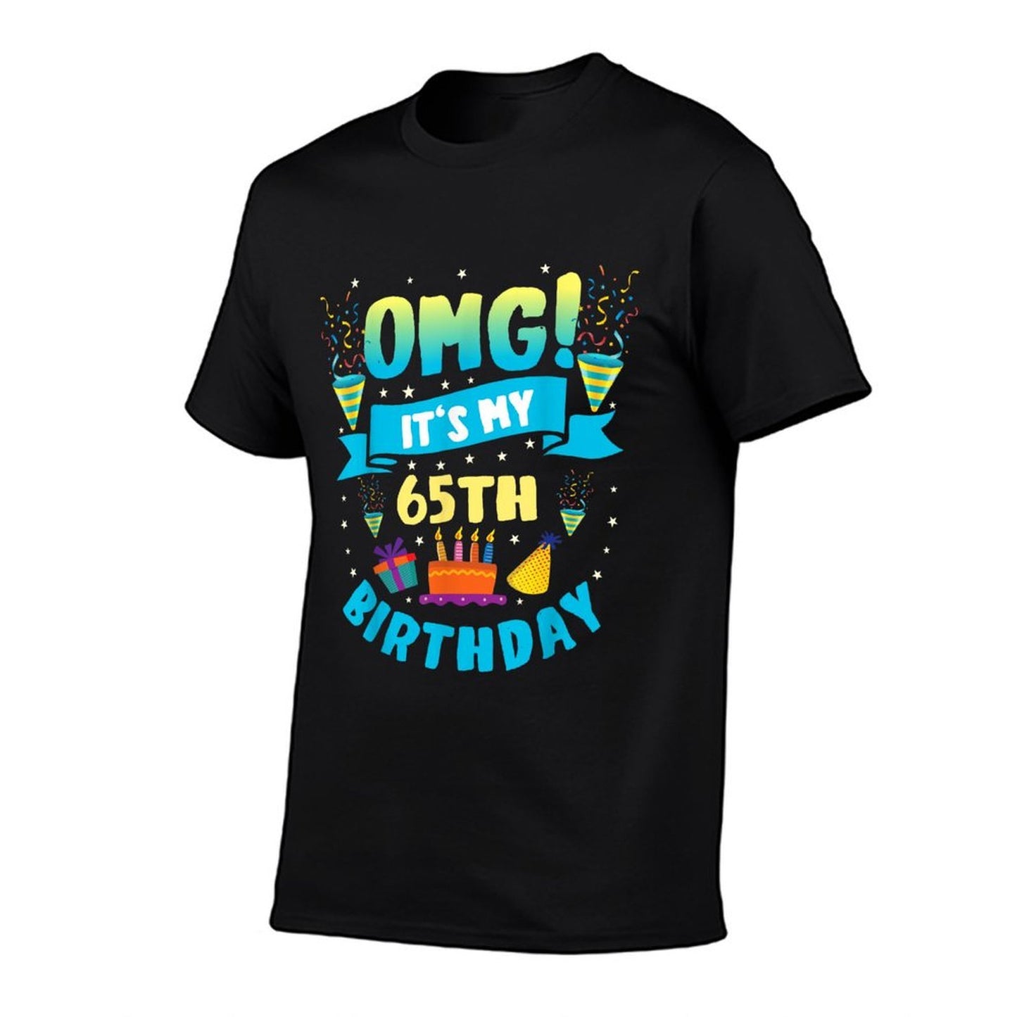 65 Year Old Shirt OMG It's My 65th Birthday  Tagless Design T-Shirt