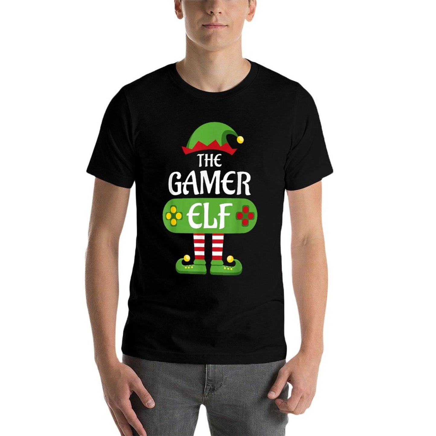 Gamer Elf Christmas Matching Group Family  Versatile T-Shirt