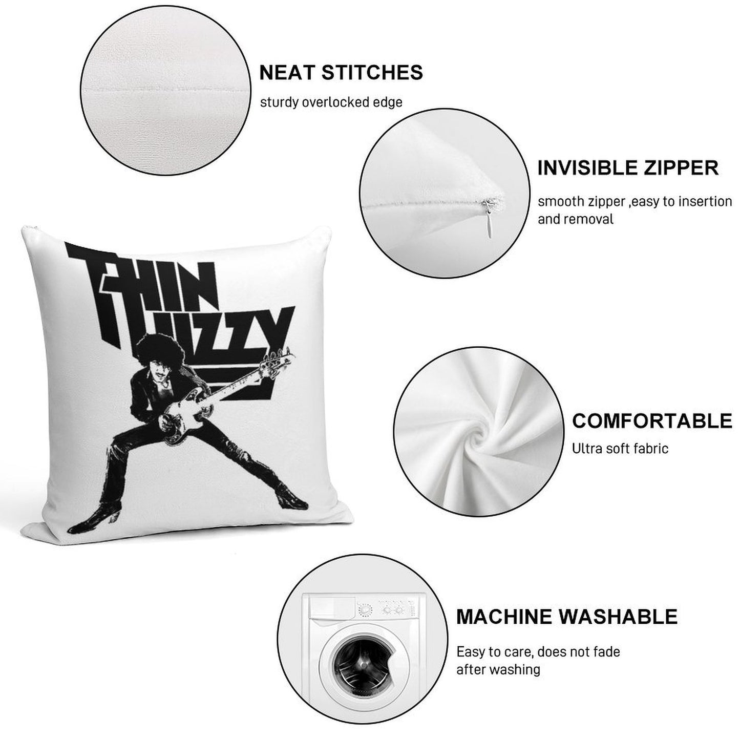 Kribolow Soft Gift Ready Throw Pillow