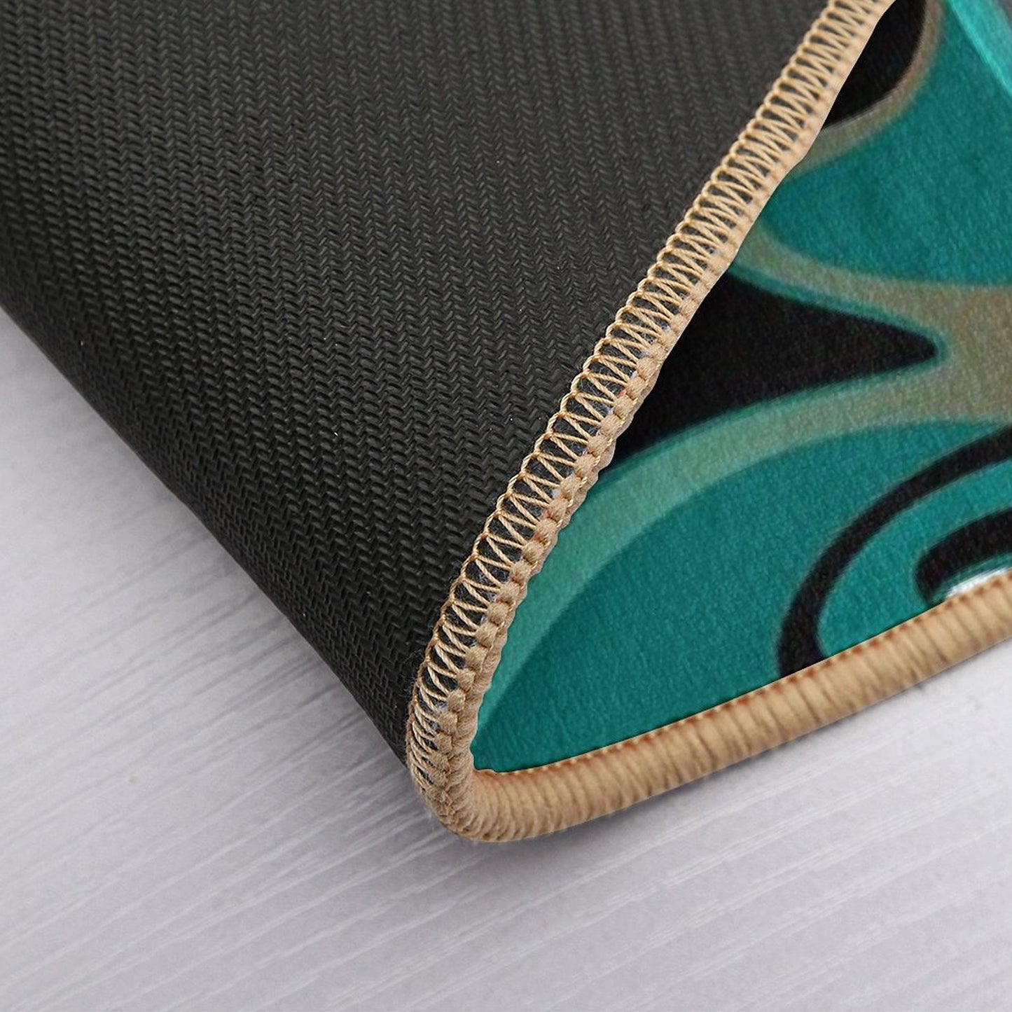 Liquify – Brown, Turquoise, Teal, Black, White  Dirt-Trapping Bath Mat