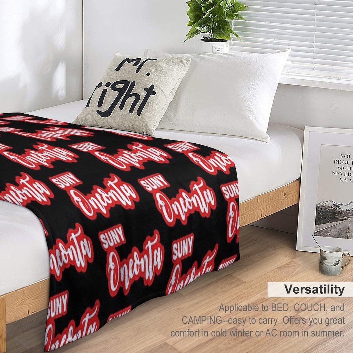 SUNY Oneonta Versatility Throw Blanket