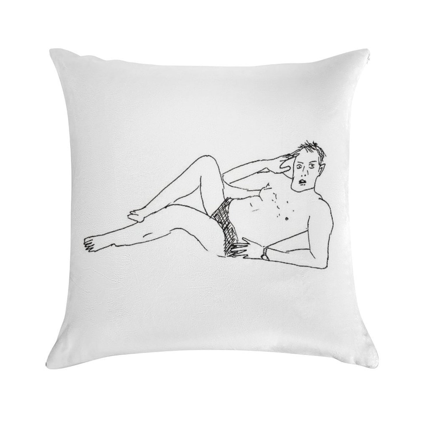 Greg Davies – An Icon  Poorly Drawn Taskmaster Soft Bedroom Essential Throw Pillow