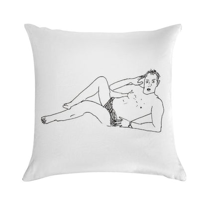 Greg Davies – An Icon  Poorly Drawn Taskmaster Soft Bedroom Essential Throw Pillow