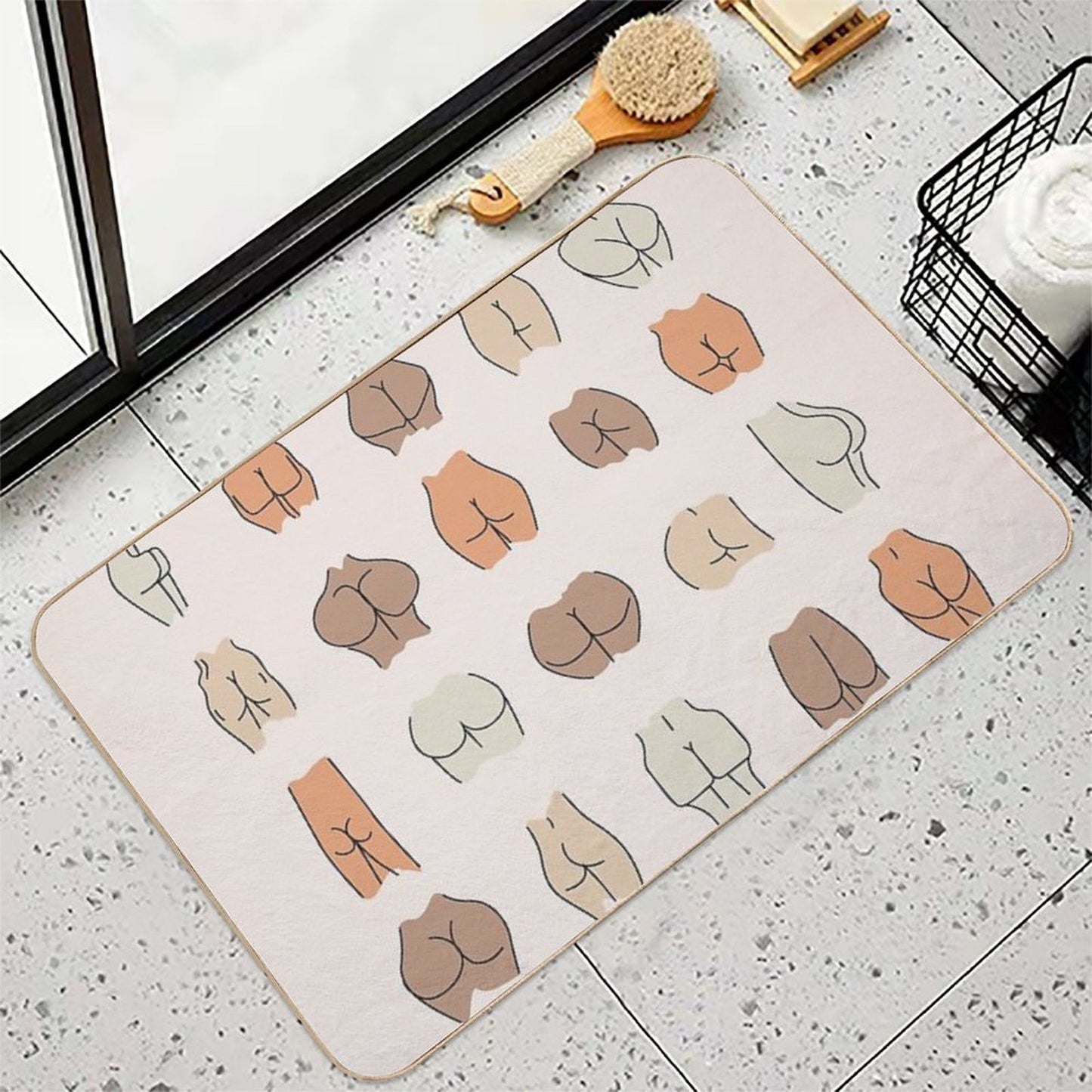 All Bums  Eco-Friendly Bath Mat