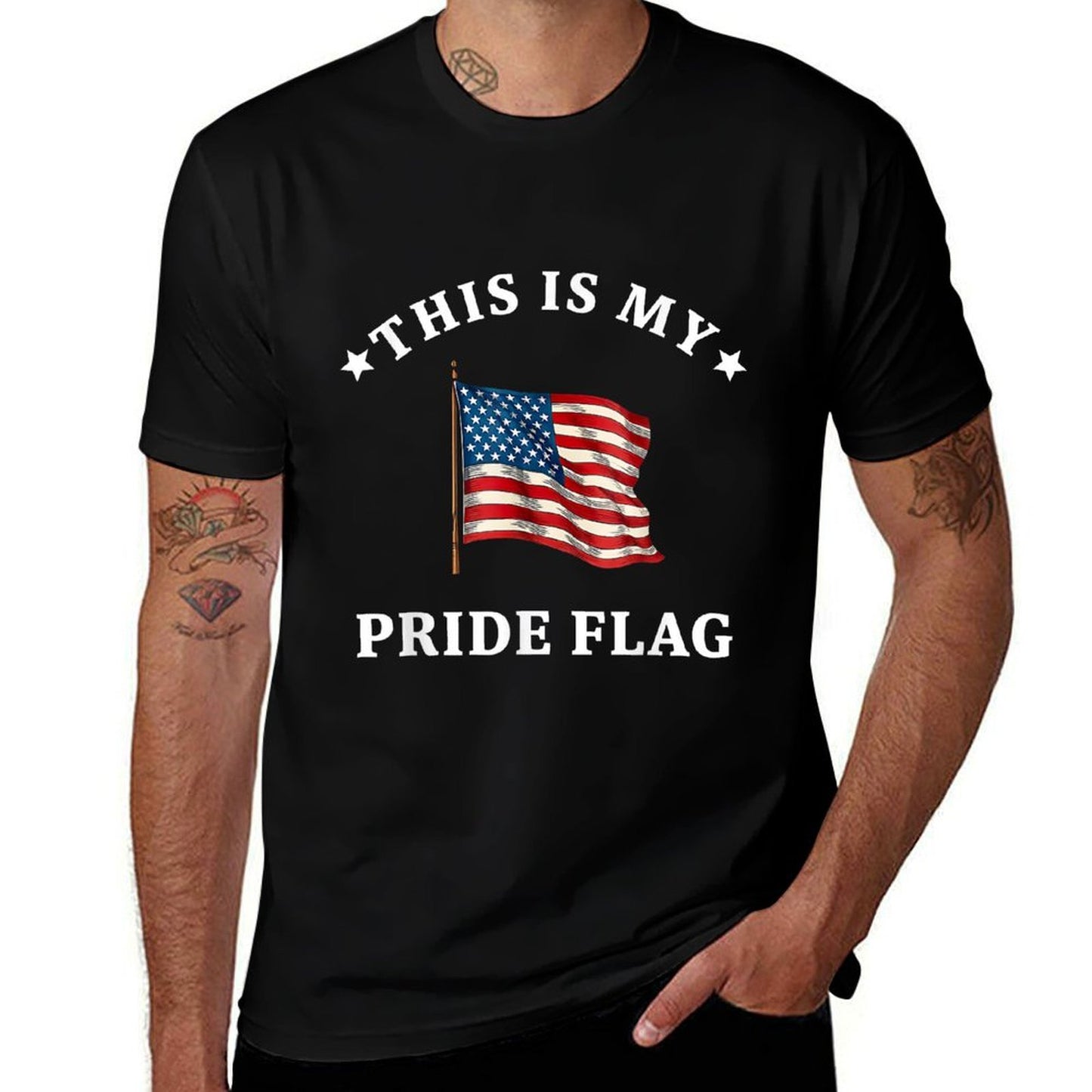 This Is My Pride USA American 4th of July Patriotic  Versatile T-Shirt