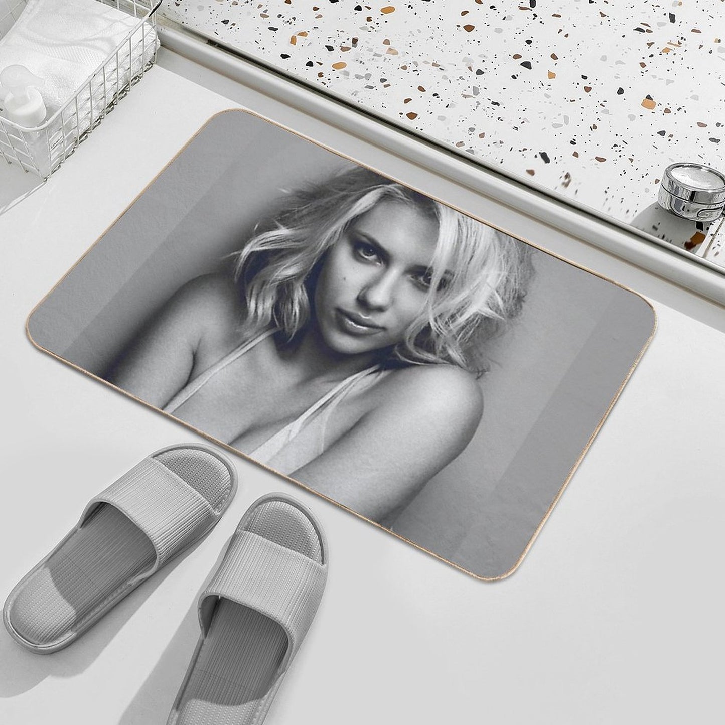 Scarlett Johansson  Non-Slip Bath Mat