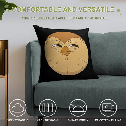 Smiling Hooty The Owl House Soft Ultra-Soft Texture Throw Pillow