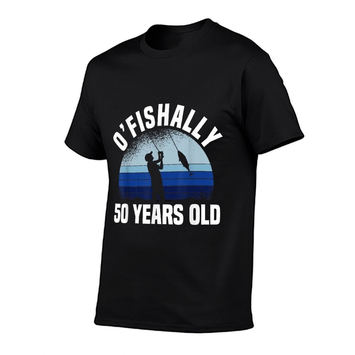 Ofishally 50 Years Old Fisherman 50th Birthday Fishing  Moisture-wicking T-Shirt