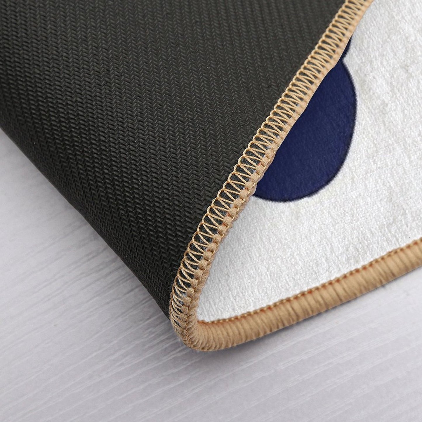 Dinosaur Feet  Dino Footprints  Navy Blue  Long-Lasting Bath Mat